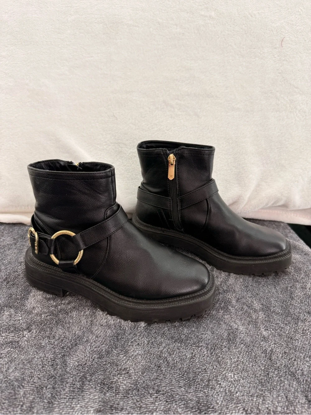 Sam Edelman girls Black Lucianna Marie Size 2 Combat